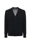Paolo Pecora Black Cardigan In Black