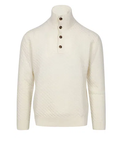 Paolo Pecora Sweaters Cream In White