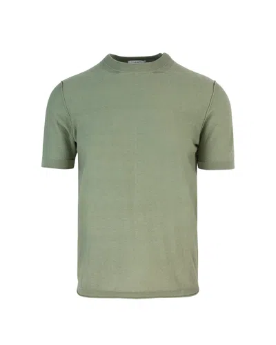 Paolo Pecora T-shirt Girocollo Verde In Green