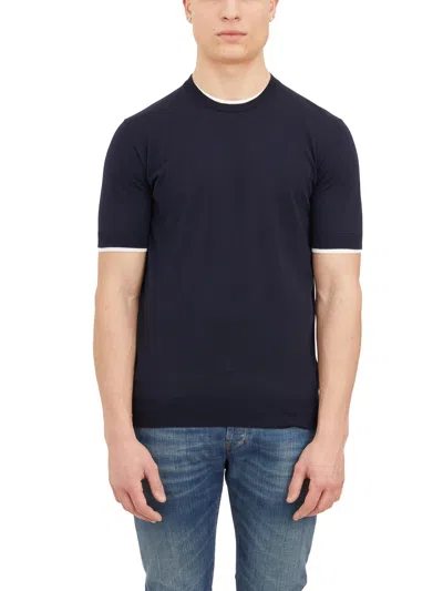 Paolo Pecora T-shirt In Maglia Di Cotone In Black