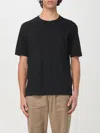 Paolo Pecora Man T-shirt Black Size S Cotton, Elastane In Black
