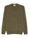 Paolo Pecora Green Long-sleeved Sweater In Green