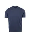 Paolo Pecora Minimal Blue T-shirt In Blue