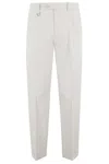 Paolo Pecora Tailored Ankle-cuff Trousers With Clean Silhouette