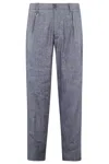 Paolo Pecora Tailored Stretch Linen Pants With Classic Waistband