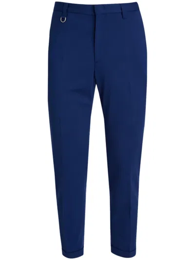 Paolo Pecora Tapered Trousers In Blue