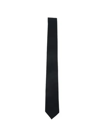 Paolo Pecora Kids' Tipped Tie In Black