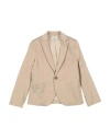 Paolo Pecora Toddler Boy Blazer Beige Size 6 Polyester, Cotton, Elastane In Beige