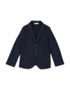 Paolo Pecora Toddler Boy Blazer Midnight Blue Size 3 Polyester, Viscose, Elastane In Black