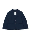 Paolo Pecora Toddler Boy Blazer Midnight Blue Size 5 Polyester, Viscose, Polyamide, Elastane In Blue