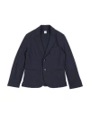 Paolo Pecora Toddler Boy Blazer Midnight Blue Size 6 Cotton, Elastane In Blue