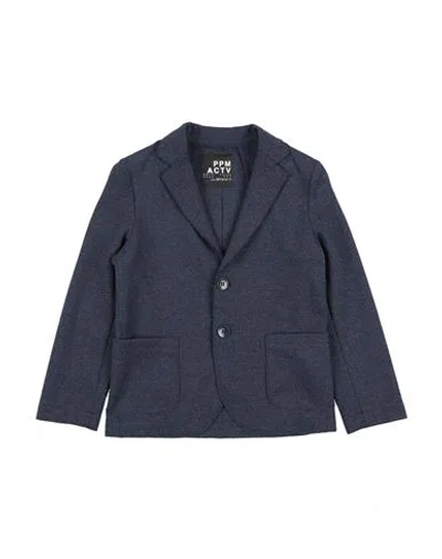 Paolo Pecora Babies'  Toddler Boy Blazer Midnight Blue Size 6 Viscose, Polyamide, Polyester, Elastane