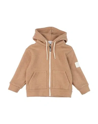 Paolo Pecora Babies'  Toddler Boy Cardigan Camel Size 5 Polyester, Viscose, Elastane In Brown