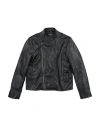 Paolo Pecora Toddler Boy Jacket Black Size 5 Polyurethane In Black