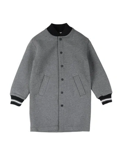 Paolo Pecora Babies'  Toddler Boy Overcoat & Trench Coat Grey Size 6 Cotton, Polyester, Elastane, Viscose