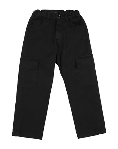 Paolo Pecora Babies'  Toddler Boy Pants Black Size 6 Cotton, Elastane