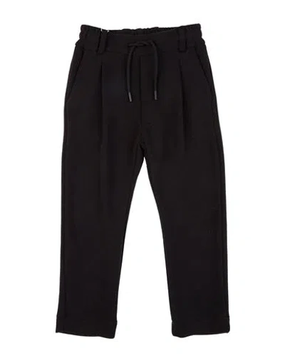 Paolo Pecora Babies'  Toddler Boy Pants Black Size 6 Polyester, Viscose, Elastane