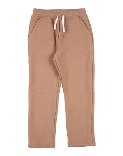 Paolo Pecora Babies'  Toddler Boy Pants Camel Size 6 Polyester, Viscose, Elastane In Brown