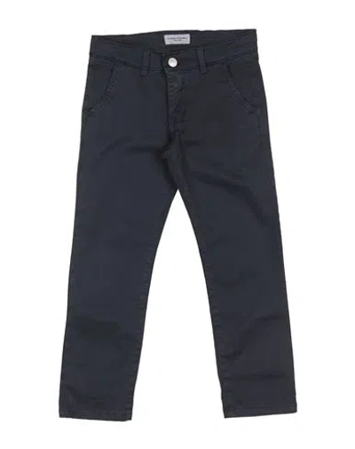 Paolo Pecora Toddler Boy Pants Midnight Blue Size 4 Cotton, Polyester In Blue