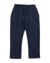 Paolo Pecora Babies'  Toddler Boy Pants Midnight Blue Size 6 Polyester, Viscose, Elastane In Black