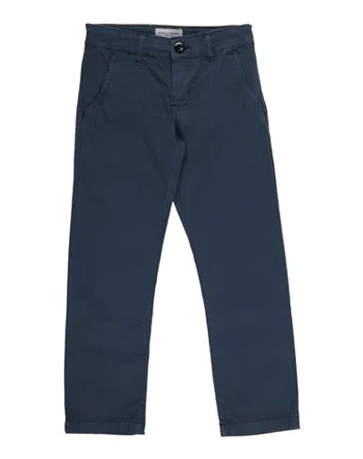 Paolo Pecora Babies'  Toddler Boy Pants Navy Size 6 Cotton, Elastane In Navy Blue