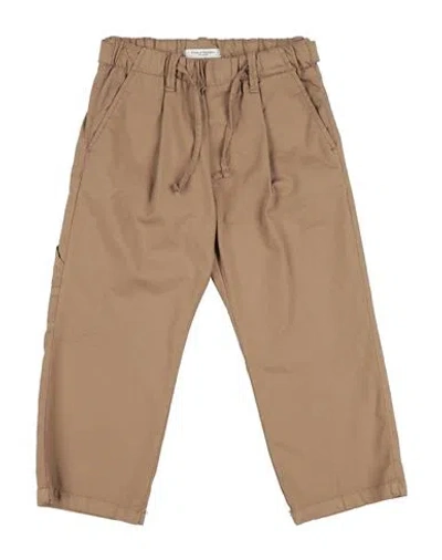 Paolo Pecora Babies'  Toddler Boy Pants Sand Size 6 Cotton, Polyamide, Elastane In Brown