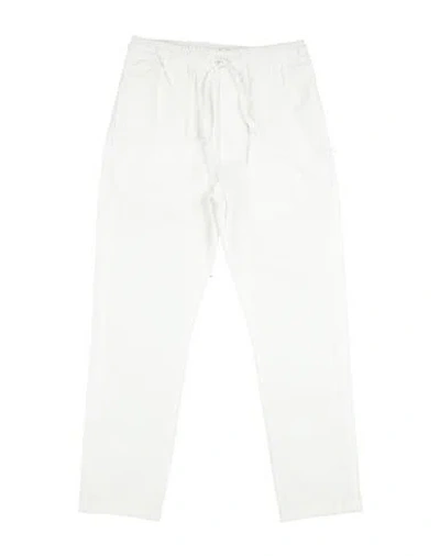 Paolo Pecora Babies'  Toddler Boy Pants White Size 4 Cotton, Elastane