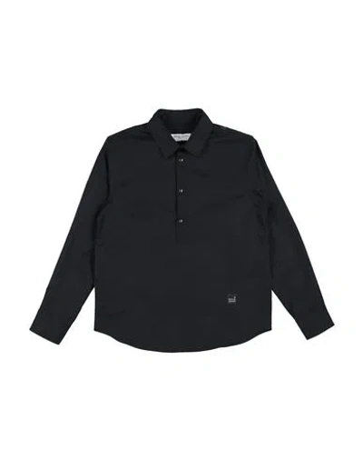 Paolo Pecora Babies'  Toddler Boy Shirt Black Size 4 Cotton, Elastane
