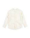 Paolo Pecora Toddler Boy Shirt Ivory Size 6 Linen In White