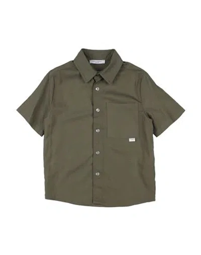 Paolo Pecora Babies'  Toddler Boy Shirt Military Green Size 6 Viscose, Linen