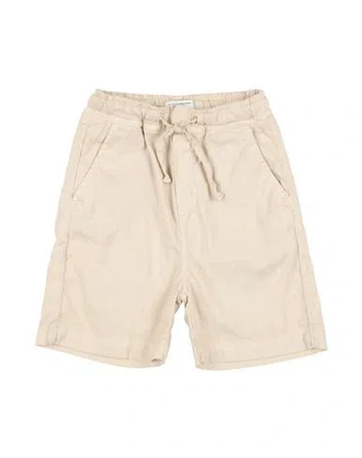 Paolo Pecora Babies'  Toddler Boy Shorts & Bermuda Shorts Beige Size 3 Linen, Cotton, Elastane In Neutral
