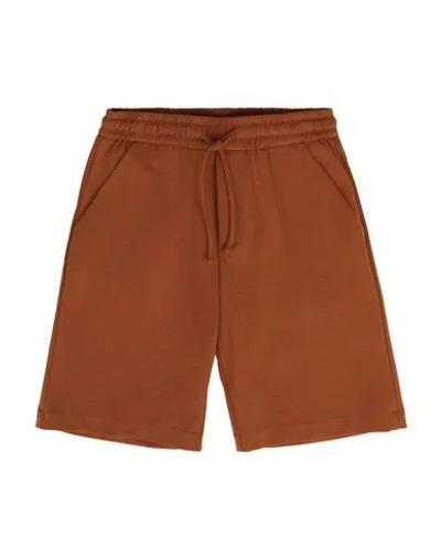 Paolo Pecora Babies'  Toddler Boy Shorts & Bermuda Shorts Brown Size 4 Cotton, Polyamide, Elastane