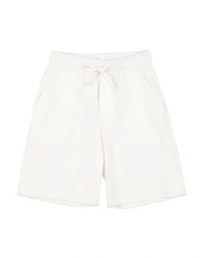 Paolo Pecora Babies'  Toddler Boy Shorts & Bermuda Shorts Off White Size 4 Cotton, Polyamide, Elastane