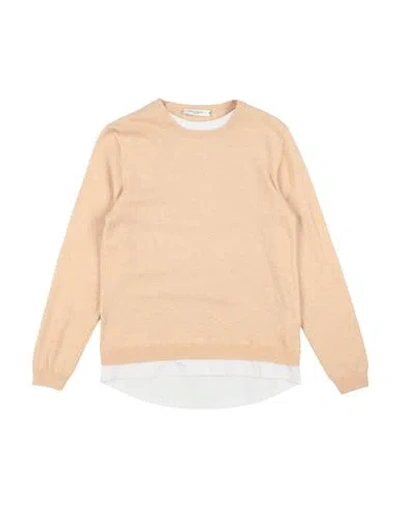 Paolo Pecora Babies'  Toddler Boy Sweater Sand Size 4 Viscose, Polyamide, Wool, Cotton, Cashmere In Brown