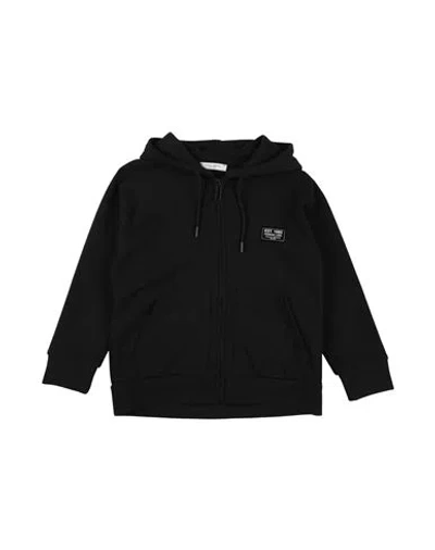 Paolo Pecora Babies'  Toddler Boy Sweatshirt Black Size 4 Polyester, Viscose, Elastane