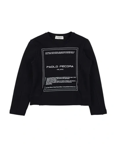 Paolo Pecora Babies'  Toddler Boy Sweatshirt Navy Blue Size 6 Cotton