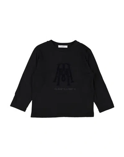Paolo Pecora Babies'  Toddler Boy T-shirt Black Size 6 Cotton, Modal