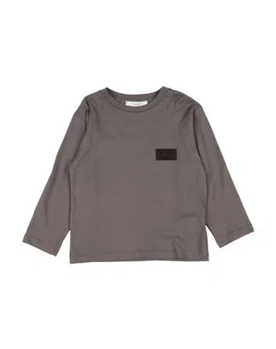 Paolo Pecora Babies'  Toddler Boy T-shirt Lead Size 6 Cotton, Modal In Gray