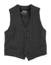 Paolo Pecora Toddler Boy Tailored Vest Black Size 6 Cotton, Polyester, Elastane In Black