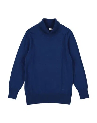 Paolo Pecora Babies'  Toddler Boy Turtleneck Bright Blue Size 6 Viscose, Nylon, Cotton, Wool, Cashmere