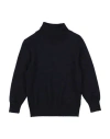 Paolo Pecora Toddler Boy Turtleneck Midnight Blue Size 6 Viscose, Nylon, Cotton, Wool, Cashmere In Black