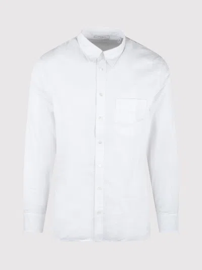 Paolo Pecora Tone On Tone Stripe Pocket Shirt Shirts White