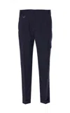 Paolo Pecora Relaxed Fit Chinos With Ankle Cuff In Black