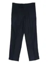 Paolo Pecora Pressed-crease Trousers In Blue
