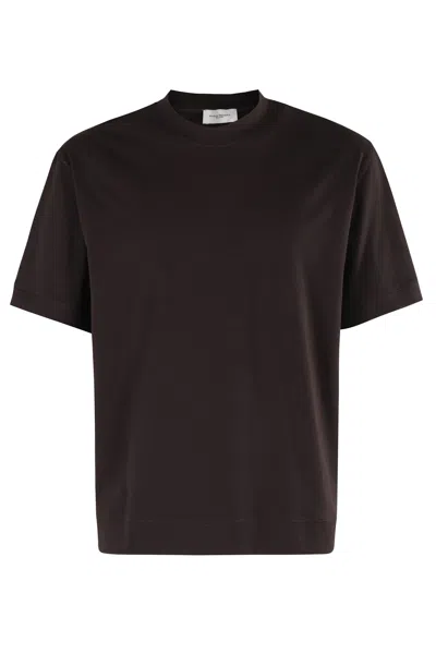 Paolo Pecora Tshirt Jersey In Brown