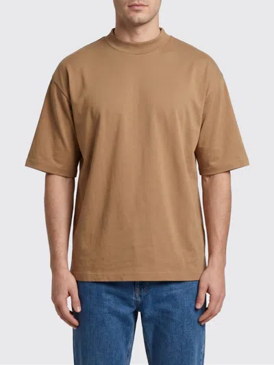 Paolo Pecora Crew-neck T-shirt In Brown