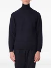 Paolo Pecora Turtleneck Raglan-sleeve Sweater In Blue