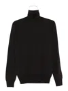 Paolo Pecora Turtleneck Wool Sweater In Black