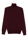 Paolo Pecora Turtleneck Wool Sweater In Black