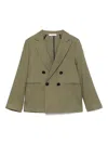 Paolo Pecora Twill Blazer In Green